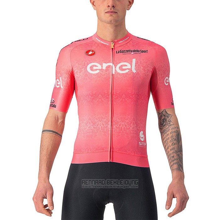 2022 Fahrradbekleidung Giro D'italia Rosa Trikot Kurzarm und Tragerhose